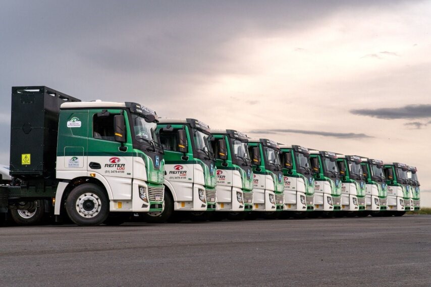 XCMG Brasil entrega 10 caminhões elétricos para Reiter Log e anuncia investimento para nacionalização
